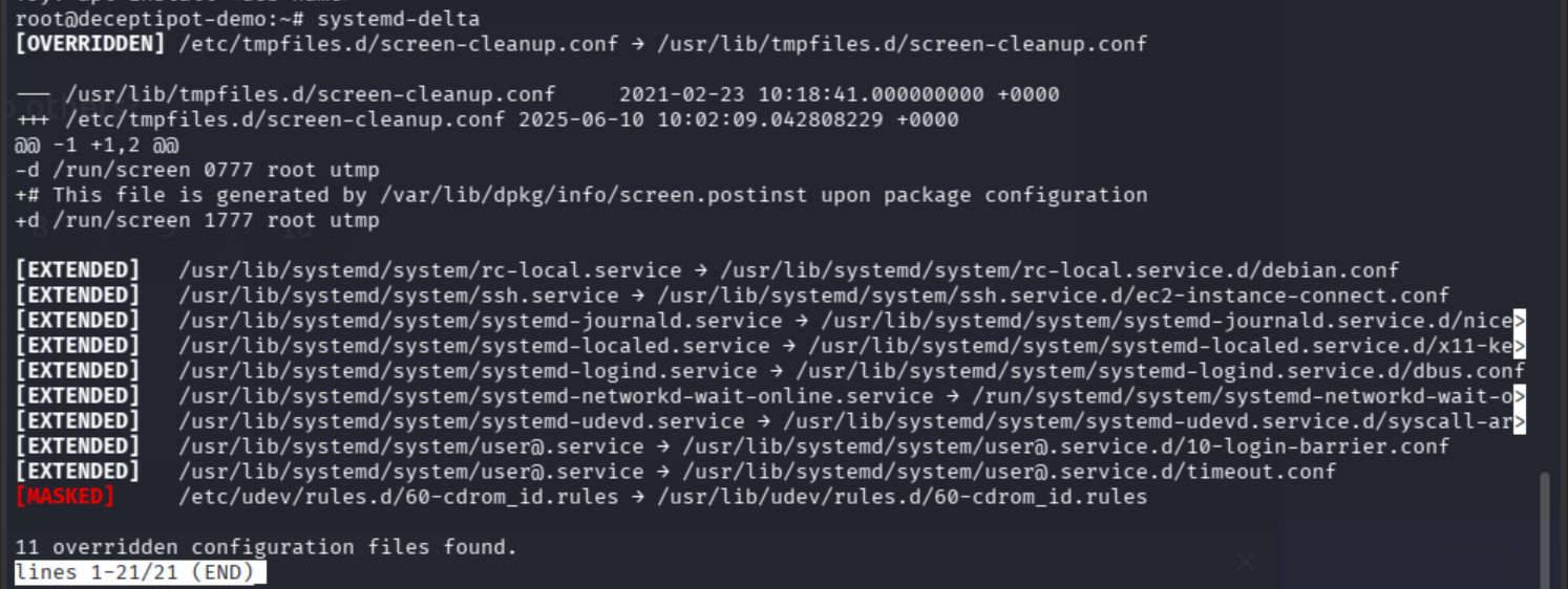 systemd-delta output
